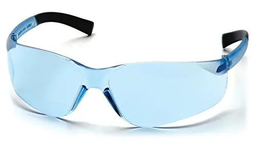 Pyramex Frameless Mini Ztek Safety Glasses – Infinity Blue Lens, Ultra-Lightweight Design