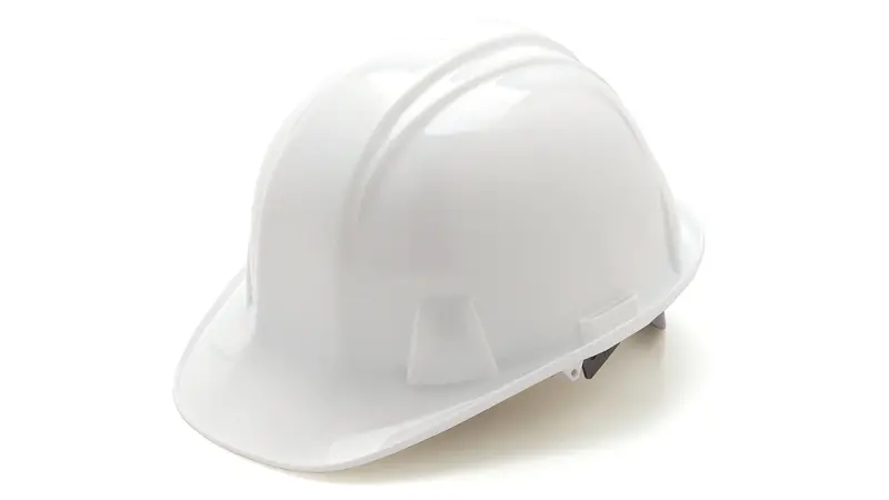 Pyramex HP16110 SL Series White Hard Hat with 6-Point Ratchet Suspension