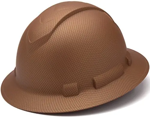 Pyramex Ridgeline Hydro-Dipped Full-Brim Hard Hat – Matte Copper Graphite Pattern