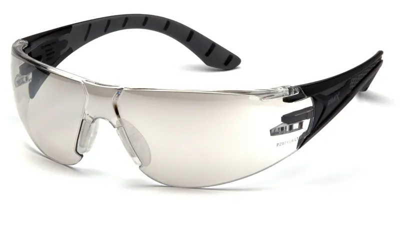 Pyramex SBG9680S Endeavor Plus Safety Glasses – Foam-Padded, Black/Gray Frame, H2MAX Anti-Fog Clear Lens