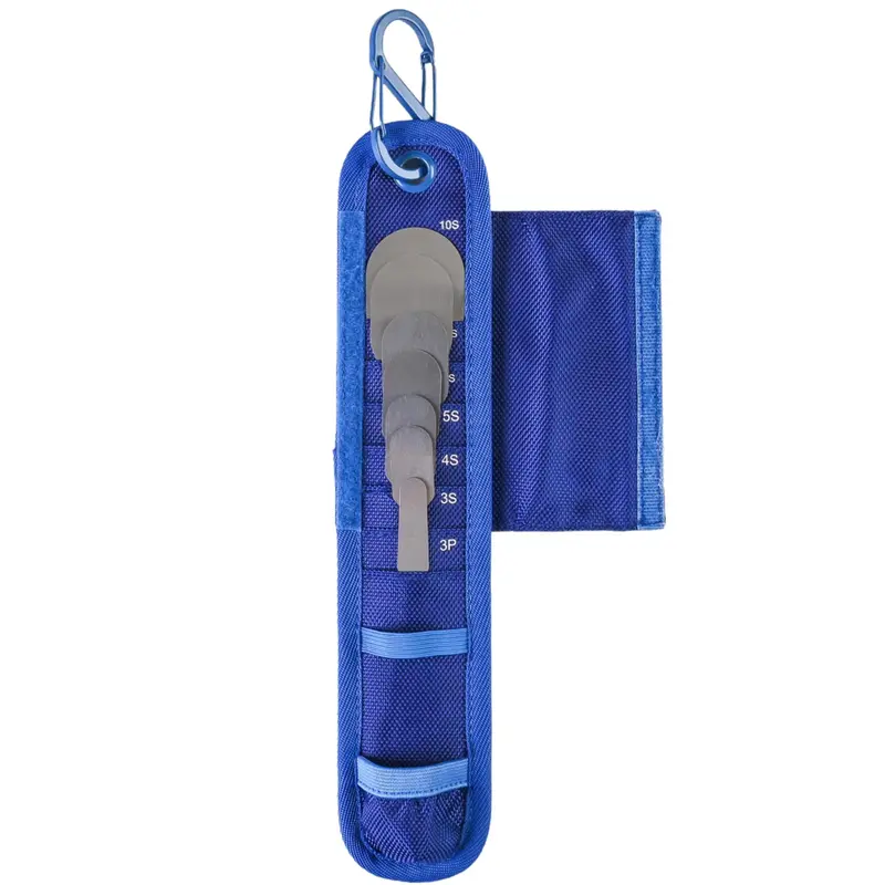 QuikSlix Replacement Blade Pouch – 7-Spatula Blade Kit with Carabiner & Belt Loop (A-QUIKSLK-POUCH)