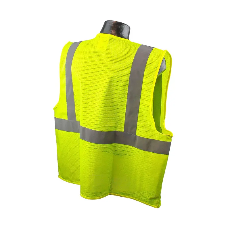 Radians Class 2 High-Visibility Green Mesh Safety Vest – Large