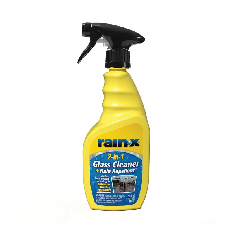 Rain-X 2-in-1 Glass Cleaner & Rain Repellent – 23 oz Multi-Function Formula for Windshields & Mirrors