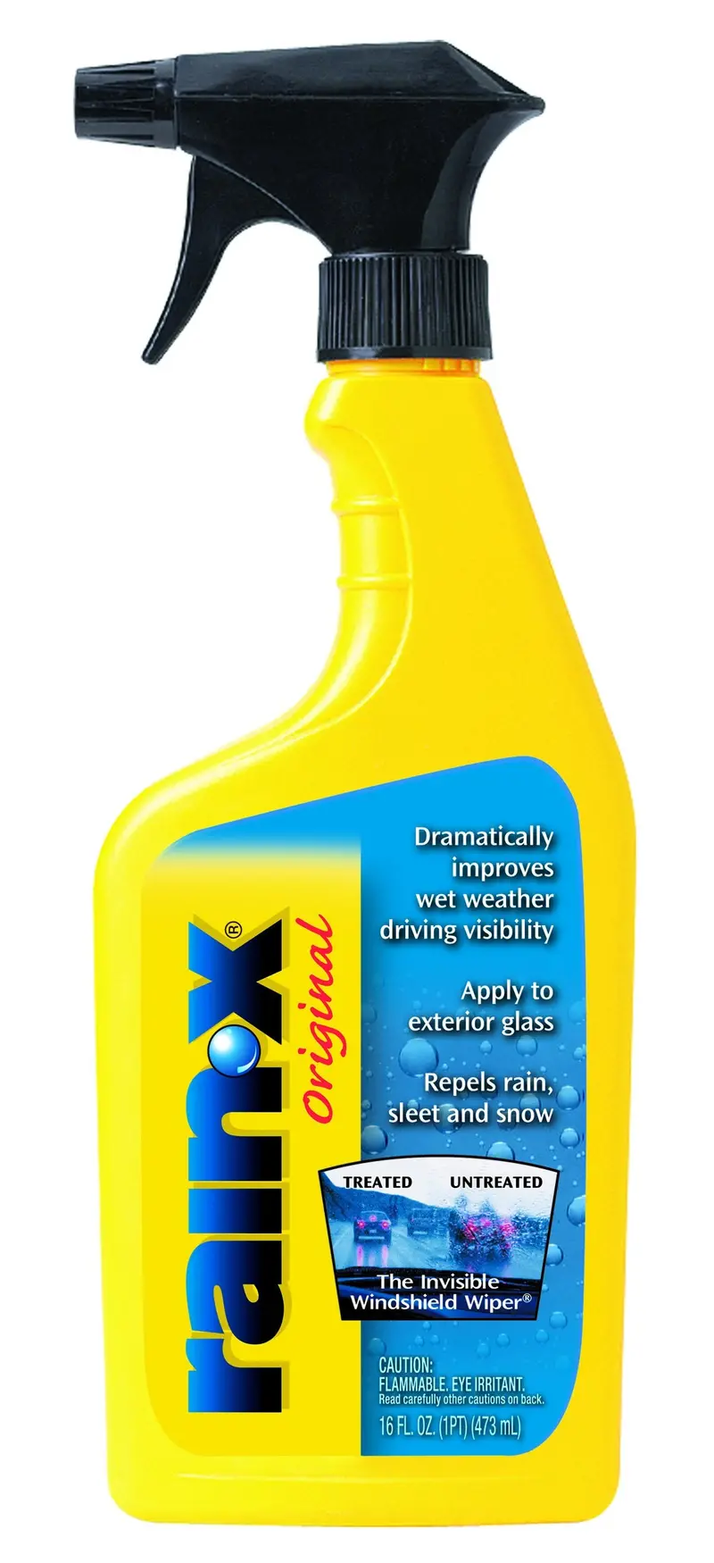Rain-X 800002250 Glass Treatment – 16 oz Trigger Spray, Pack of 6 for Enhanced Wet-Weather Visibility