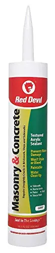 Red Devil 0646 Acrylic Masonry & Concrete Sealant – Gray, 10.1 oz Tube (Case of 12)