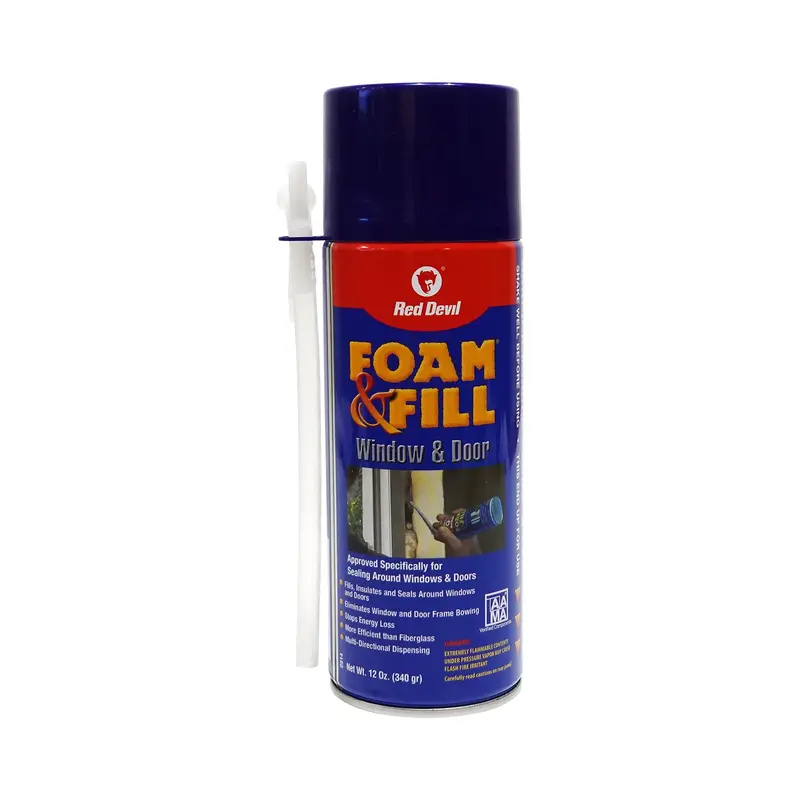 Red Devil Expanding Window & Door Insulation Sealant – 12 oz Off-White Polyurethane Foam