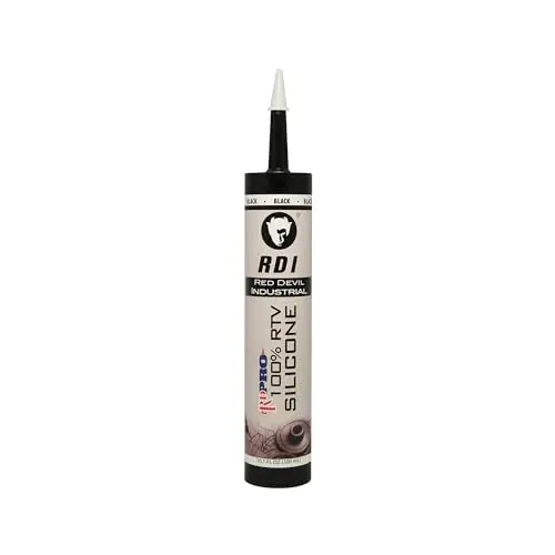 Red Devil RD PRO 100% Silicone RTV Sealant – Weather-Resistant, Black, 10.1 oz Tube
