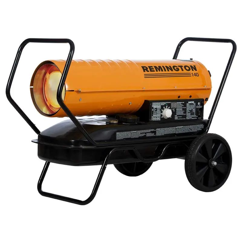 REM-140T-KFA-O 140,000 BTU Kerosene/Diesel Heater – Thermostat-Controlled, Covers Up to 3,500 Sq Ft