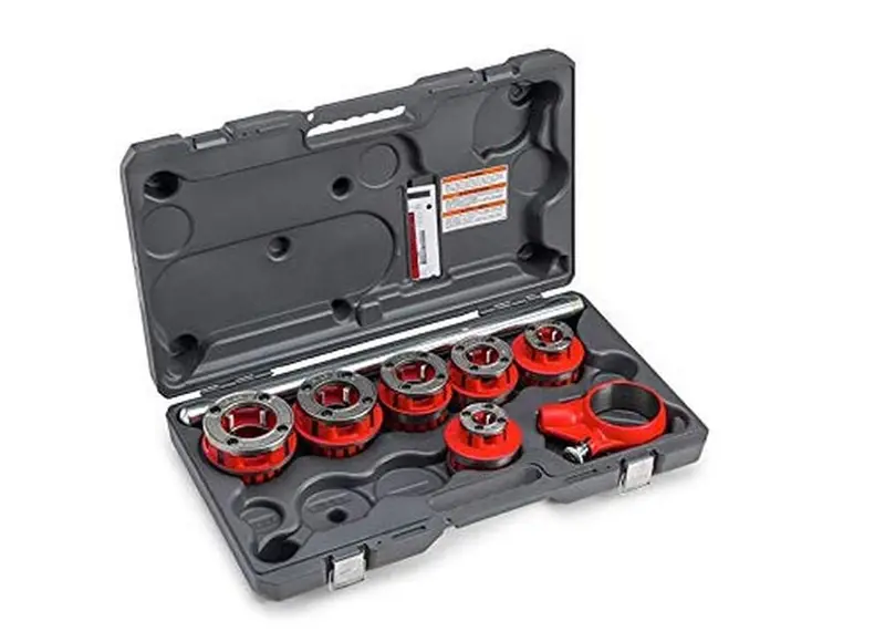 RIDGID 36475 Model 12-R Exposed Ratchet Pipe Threader Set — Includes Carrying Case