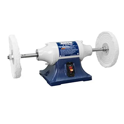 Rikon 8-Inch Low-Speed Buffer – 1750 RPM Variable Control, Compact Design