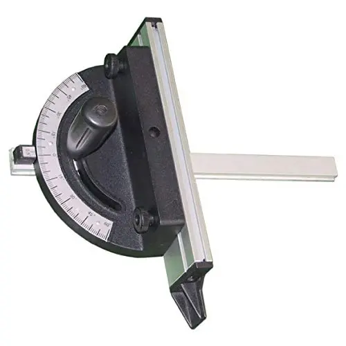RIKON Professional Aluminum Miter Gauge with Micro-Adjustable Fence
