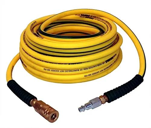 Rolair 1/4-Inch x 50-Foot Noodle-Style Air Compressor Hose with Fittings