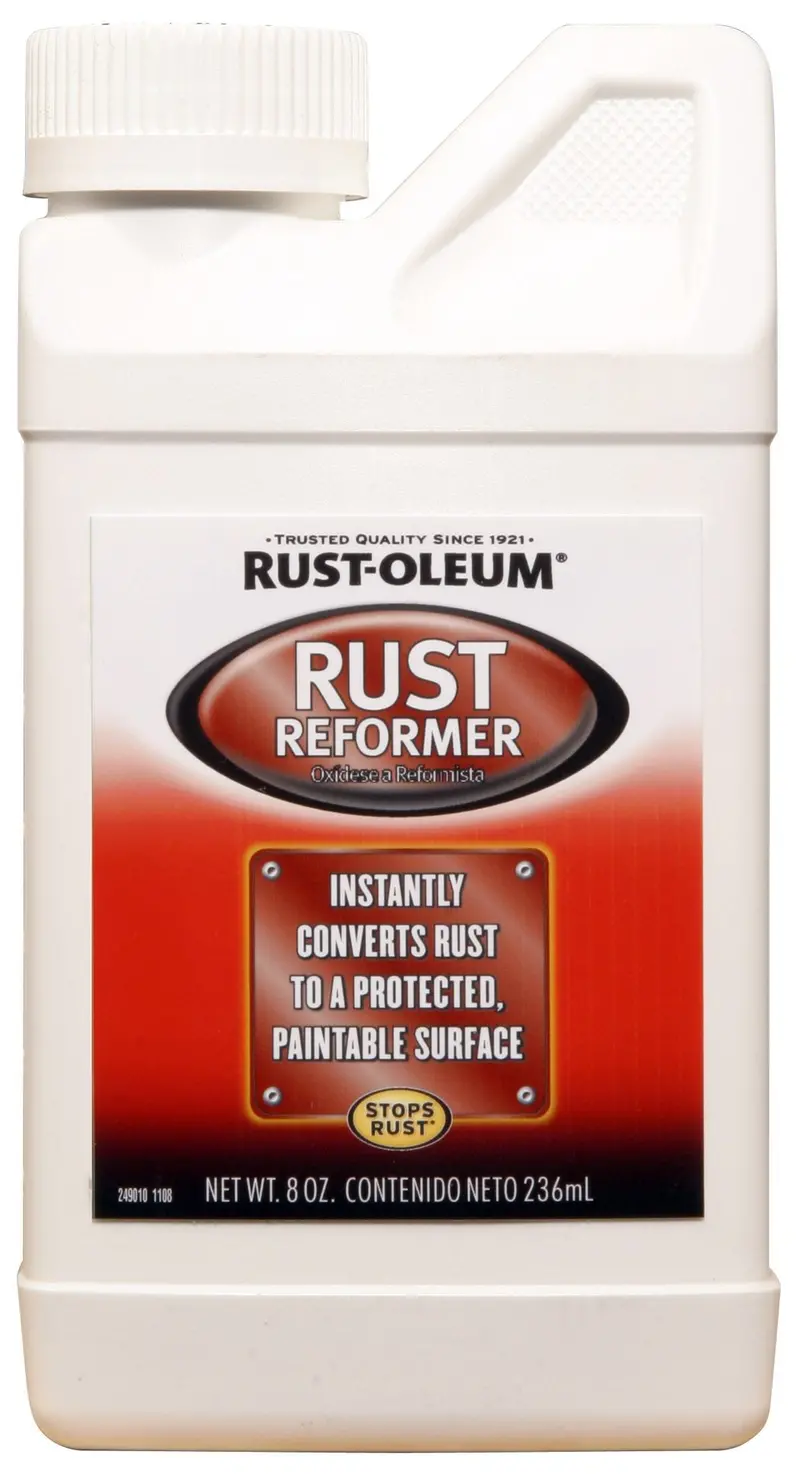 Rust-Oleum 248659 Rust Reformer – 8 oz Brush-On Formula, Converts Rust to Stable Black Coating