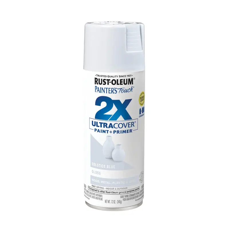 Rust-Oleum Painter’s Touch 2X Gloss Solstice Blue Spray Paint – 12 oz Can (Single)