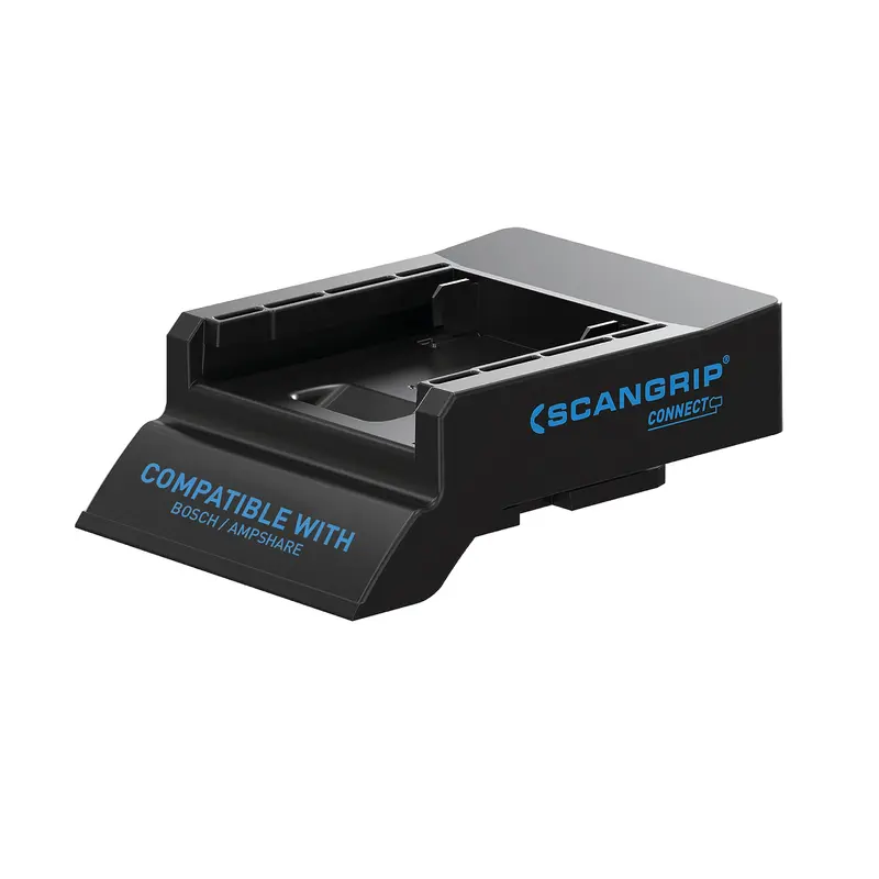 SCANGRIP Bosch/AMPShare Battery Connector – 18V/20V Work Light Adapter with Safety Lock