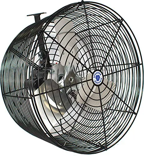 Schaefer VK24-B Versa-Kool Greenhouse Circulation Fan – 24″ HAF Wall Mount, 1/2 HP, 7860 CFM, Black, Made in USA