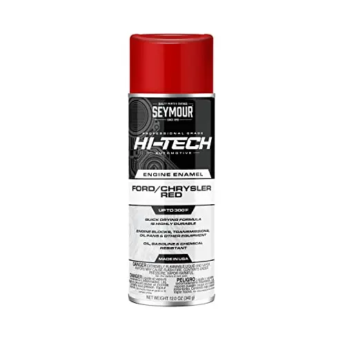 Seymour EN-44 High-Performance Engine Enamel Spray Paint — Ford/Chrysler Red
