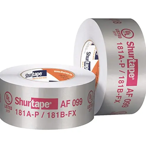 Shurtape AF-099 UL 181A-P/B-FX Listed Aluminum Foil Tape – Printed, Heat-Resistant