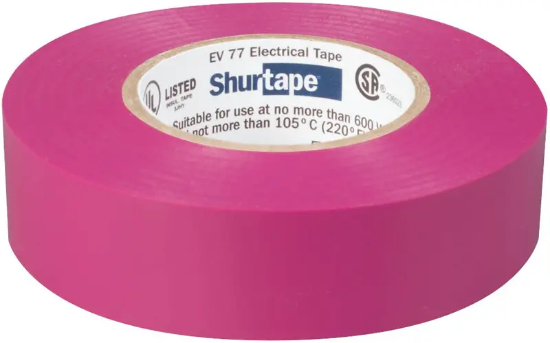 Shurtape EV 77 Purple Electrical Tape – UL/CSA Certified, All-Weather, 3/4″ × 66 ft