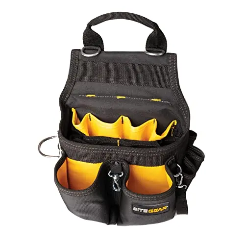 SITEGEAR Professional Ballistic Electrician’s Tool Belt – 18-Pocket Design