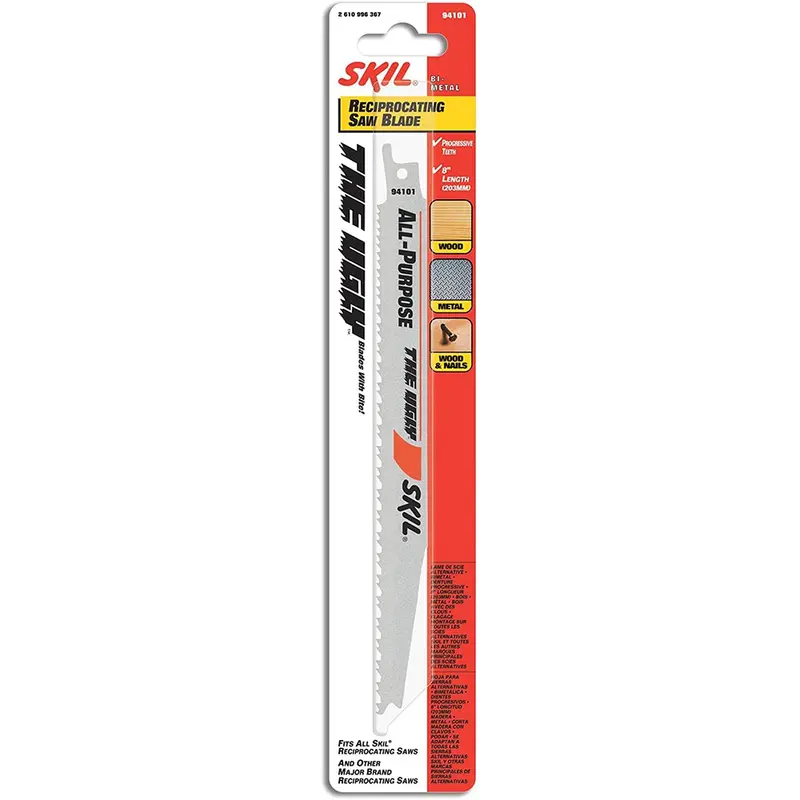 SKIL 8-Inch Ugly Bi-Metal Reciprocating Saw Blade – Fast-Cutting Design