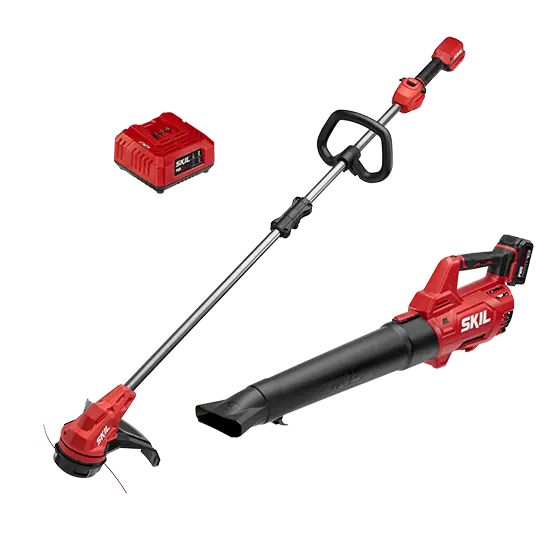 SKIL PWR CORE 20V 13″ String Trimmer & Leaf Blower 2-in-1 Kit