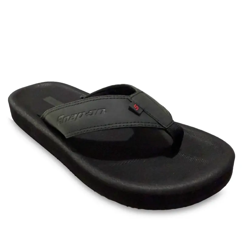 Snap-on Glide Work Shoe – Black Matte Finish, Slip-Resistant Composite Toe