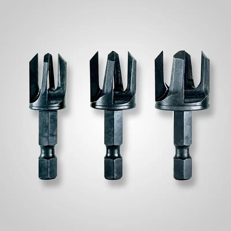 Snappy 43300 3-Piece Tapered Plug Cutter Set for Woodworking