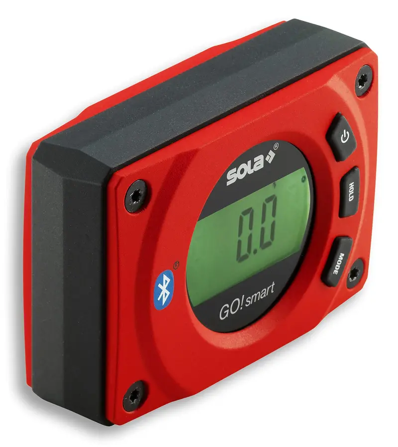SOLA GO! Bluetooth-Enabled Smart Pocket Level – Magnetic 3-Inch Digital Tool with App Connectivity
