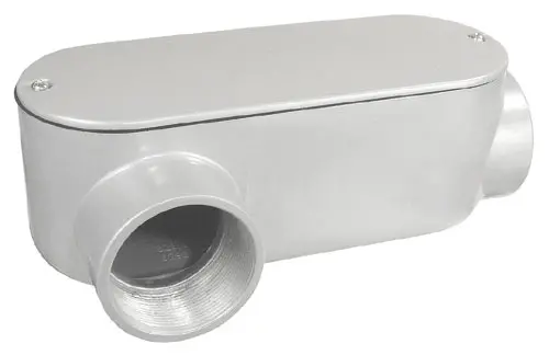 Southwire 1/2-Inch LR-Style Powder-Coated Aluminum Conduit Body – 4-Pack
