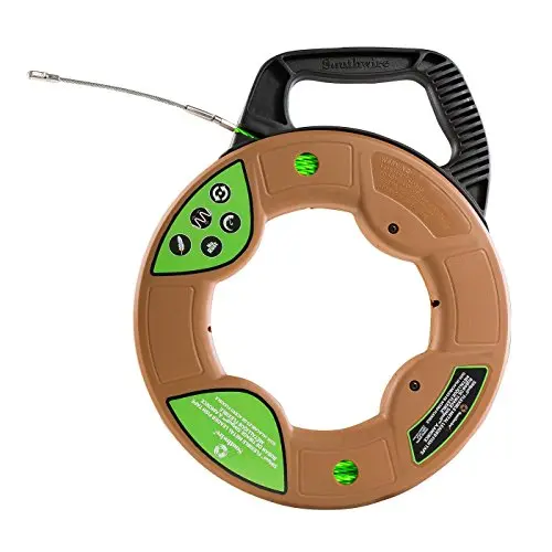 Southwire SIMpull 4.5mm Fish Tape – Flexible, Marked Pulling Tape for Conduit