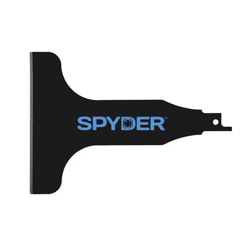 Spyder Scraper 00108 Reciprocating Saw Attachment – 4″ Black Scraping Blade