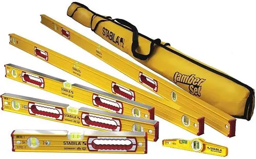 STABILA 196 Level Set Kit with Magnetic and V-Groove Features