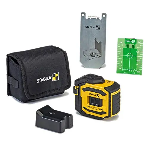STABILA LAX 300 Green Laser Level Kit with Self-Leveling Cross-Line Function