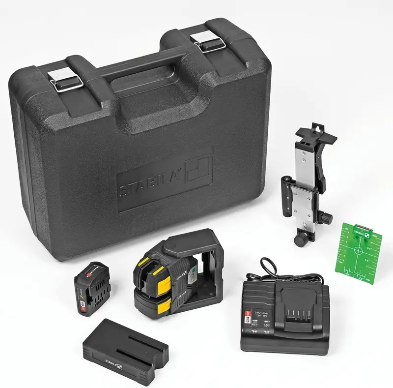 STABILA LAX 500 G Cross-Line and Plumb Laser Level Kit