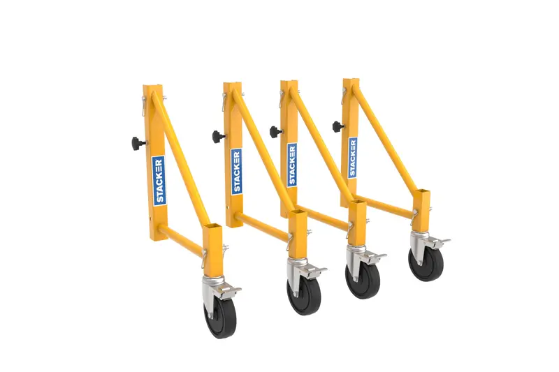 Stacker S-IOSO-METAL 4-Inch Stabilizing Outrigger Kit: Castor-Equipped Scaffolding Support System (Set of 4)