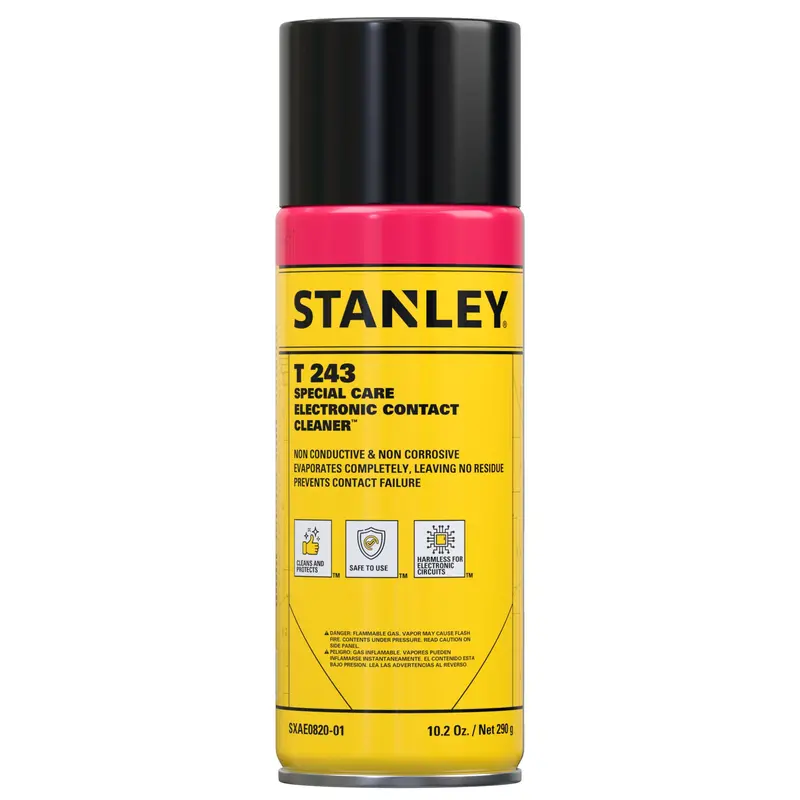 STANLEY Electronic Contact Cleaner Spray – Fast-Drying, Non-Conductive Formula, 10.2 oz Can (Single Unit)