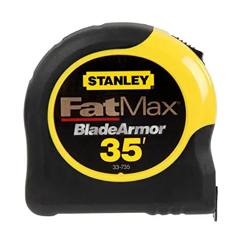 Stanley FATMAX Tape Measure — 35-Foot Blade with Coated 1.25-Inch Wide Hook, Compact Housing