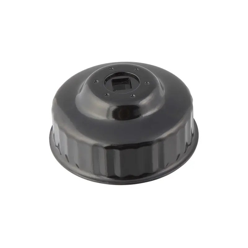 Steelman 06127 Low-Profile Oil Filter Wrench – 76mm × 30-Flute Cap Socket, 3/8-Inch Drive, Chrome Vanadium Steel