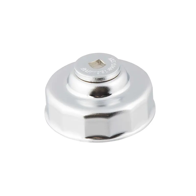 Steelman 95989 Low-Profile Oil Filter Cap Wrench – 75.6mm x 14-Flute, 3/8″ Drive for Tight Engine Compartments