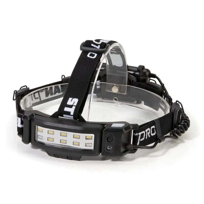 Steelman Pro Slim LED Headlamp – Motion-Activated, Red Night Vision + Rear Safety Flasher