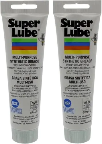 Super Lube 21030 Synthetic Multi-Purpose Grease – 3-Ounce Twin Pack