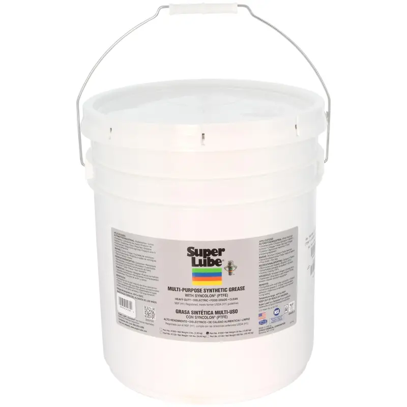 Super Lube Synthetic Grease NLGI #2 – Translucent White, 30-Pound Pail