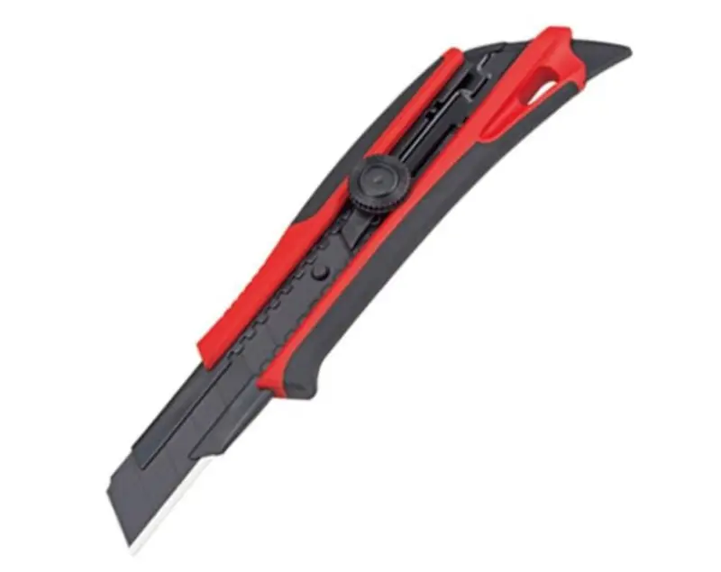 Tajima Auto-Lock Utility Knife with 0.7mm × 25mm Black Razor Blade