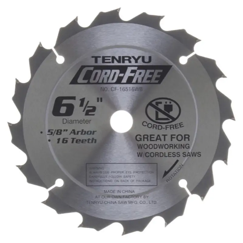 Tenryu CF-16516W 6-1/2 Inch Cordless General-Purpose Saw Blade