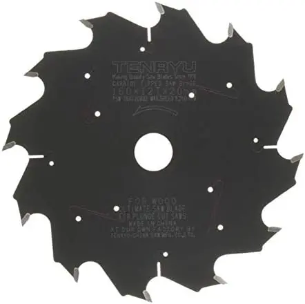 Tenryu PSW-16012CBD2 160 mm Plunge-Cut Woodworking Blade
