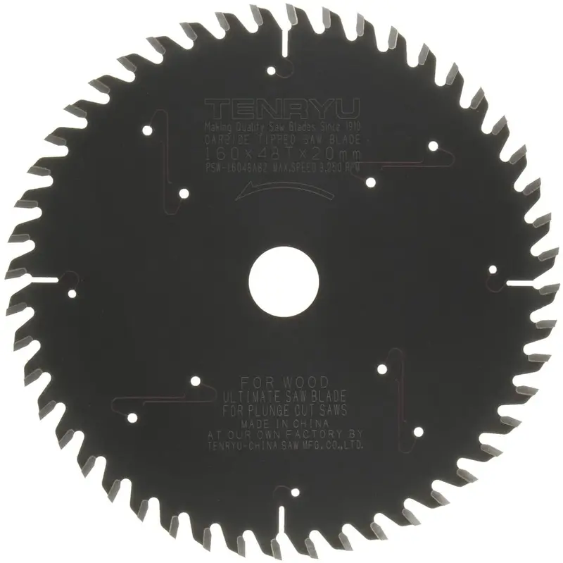 Tenryu PSW-16048AB2 160mm Plunge-Cut Carbide-Tipped Saw Blade