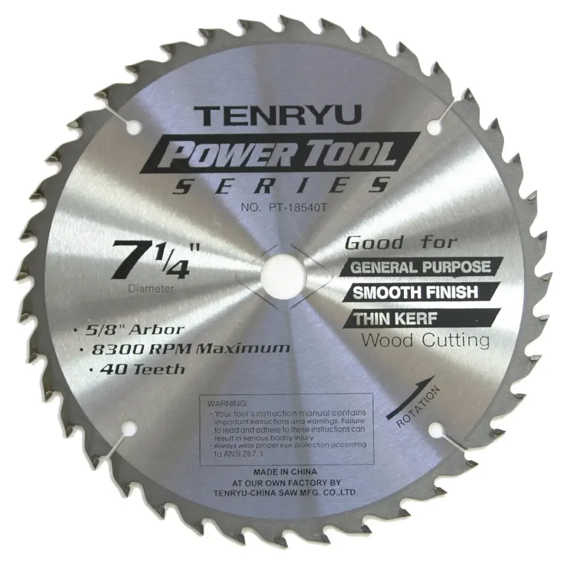 Tenryu PT-18540T 7-1/4 Inch General-Purpose Circular Saw Blade