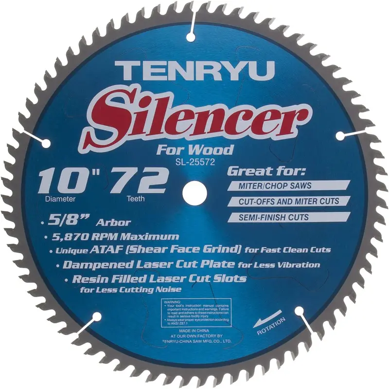 Tenryu SL-25572 10 Inch Precision Miter Saw Blade