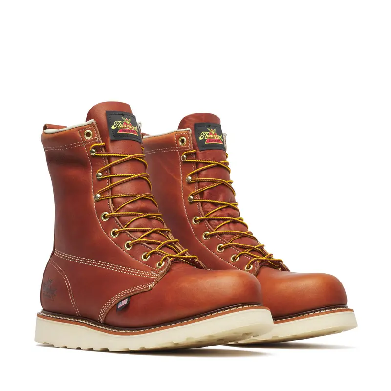Thorogood 8″ Tobacco Leather Steel-Toe Work Boot – Made in USA